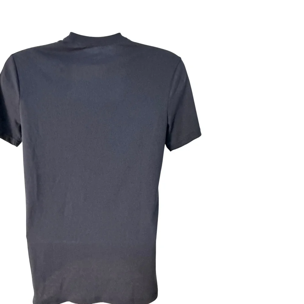 Peanuts Snoopy One Cool Dad Graphic T-Shirt‎ Mens Size S Navy Blue